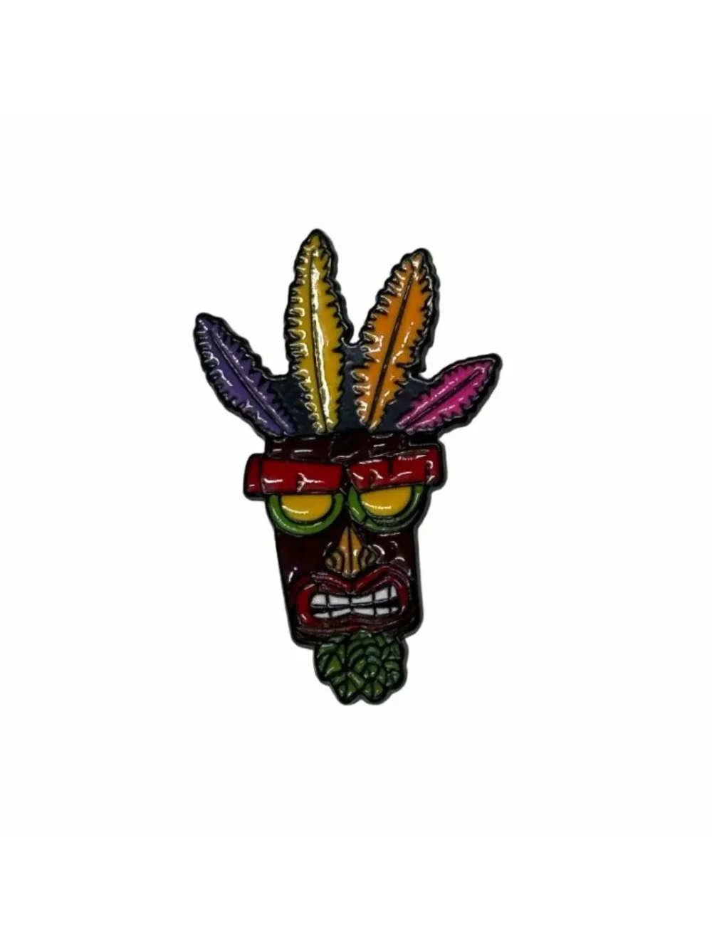 ⭐Crash Bandicoot Aku Aku Mask Pin Brooch Gamer Gaming Cartoon Anime TV Show New